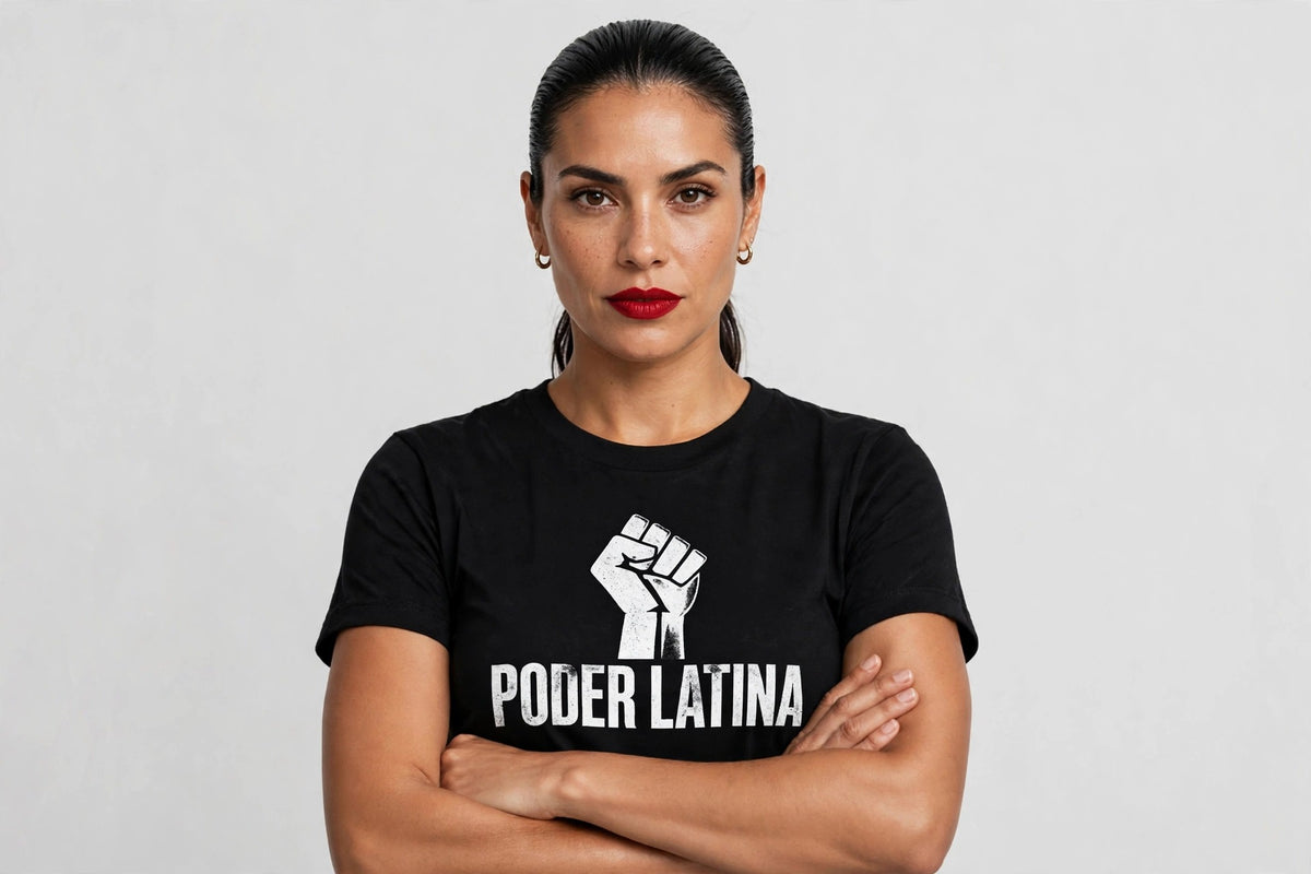 Poder Latina Shirt, Latina Power Fist T-Shirt, Feminist Latina Tee, Empoderamiento Shirt
