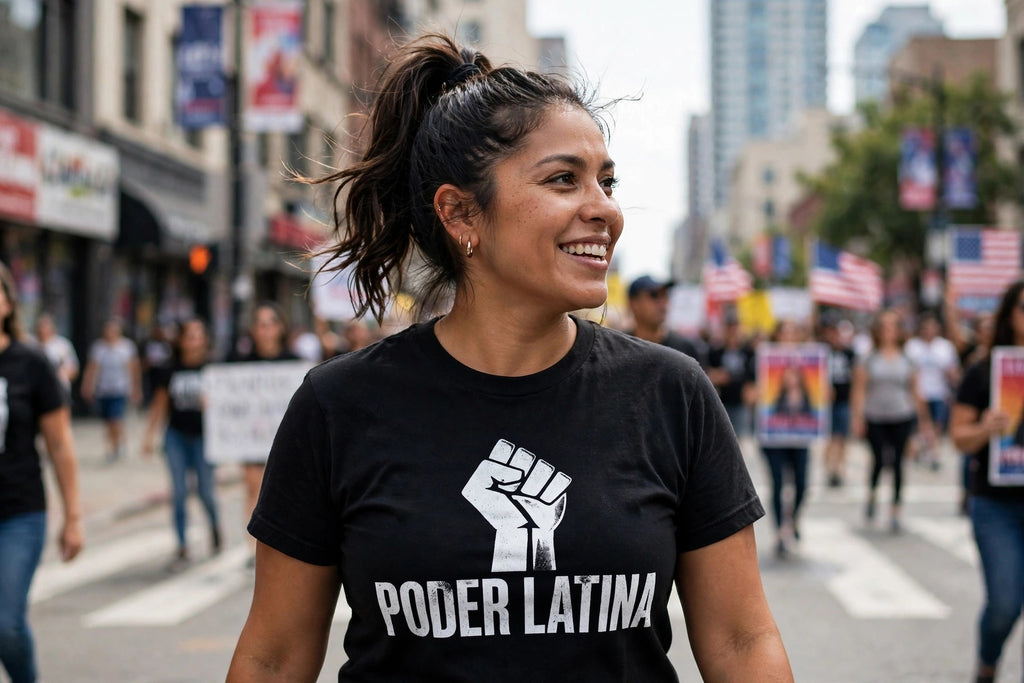 Poder Latina Shirt, Latina Power Fist T-Shirt, Feminist Latina Tee, Empoderamiento Shirt