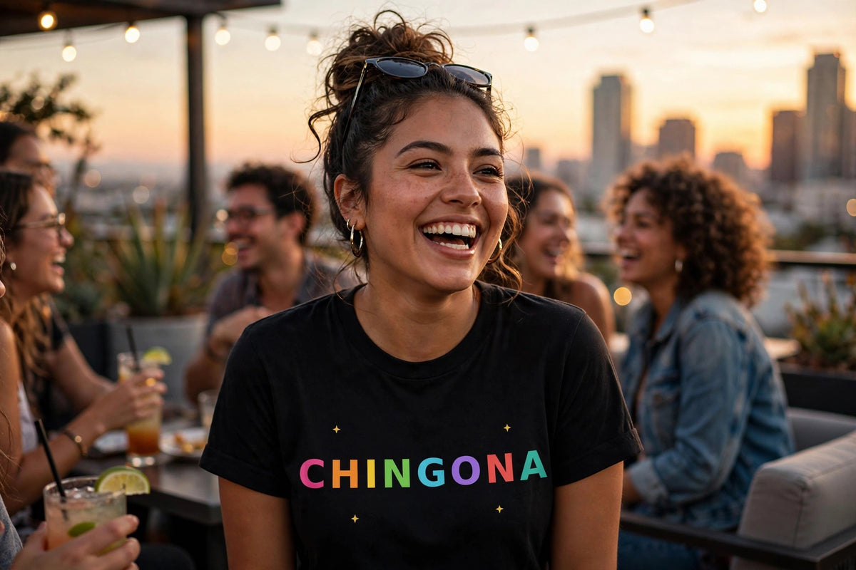 Chingona Shirt, Funny Latina T-Shirt, Colorful Chingona Tee, Latina Power Gift