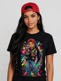 Chingona Latina Shirt Black | Camiseta Negra Chica Chingona Urbana