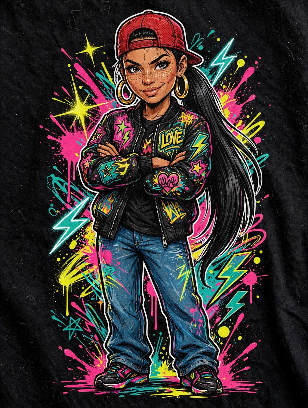 Chingona Latina Shirt Black | Camiseta Negra Chica Chingona Urbana
