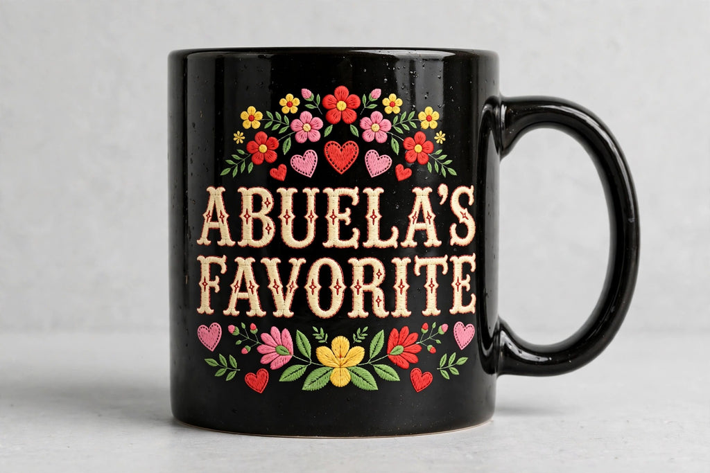Abuela's Favorite Mug | Taza Negra Regalo para Abuela