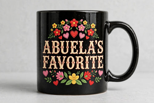 Abuela's Favorite Mug | Taza Negra Regalo para Abuela