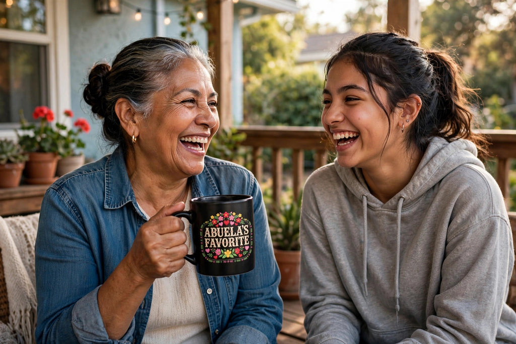 Abuela's Favorite Mug | Taza Negra Regalo para Abuela