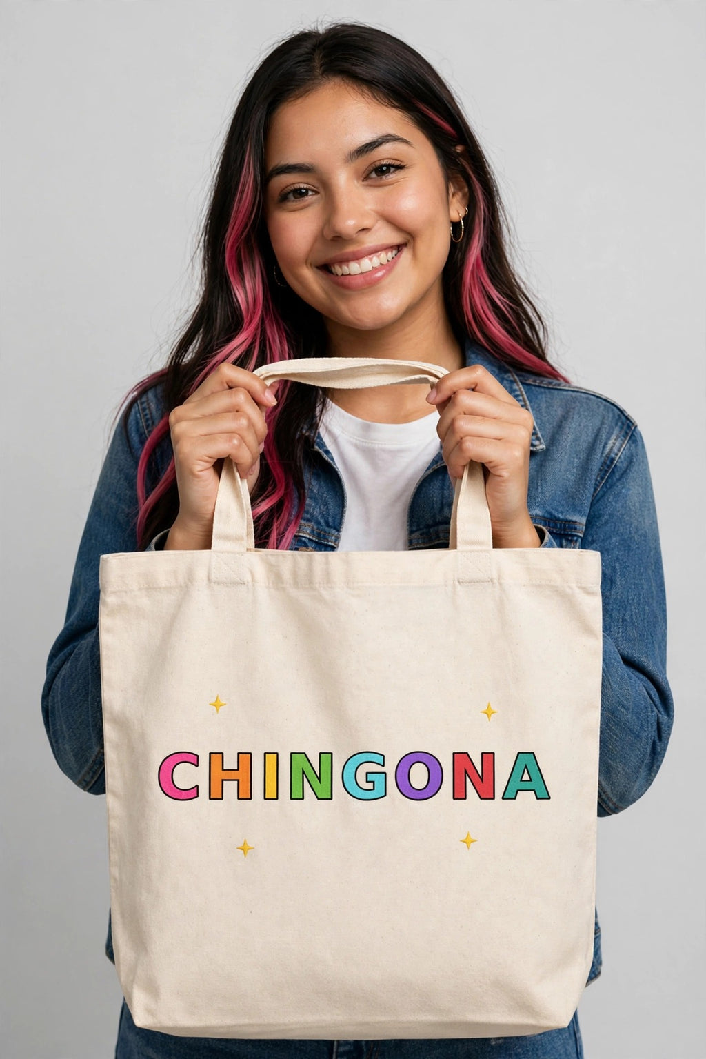 Tote Bag CHINGONA | Bolsa de Tela Latina Reutilizable