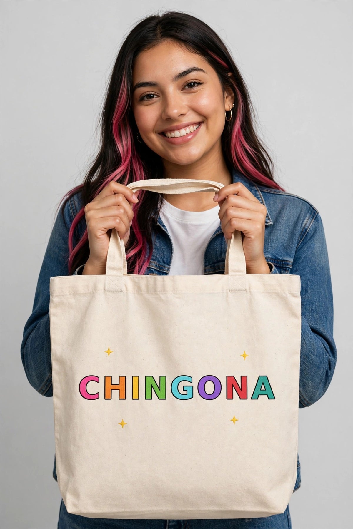 Tote Bag CHINGONA | Bolsa de Tela Latina Reutilizable