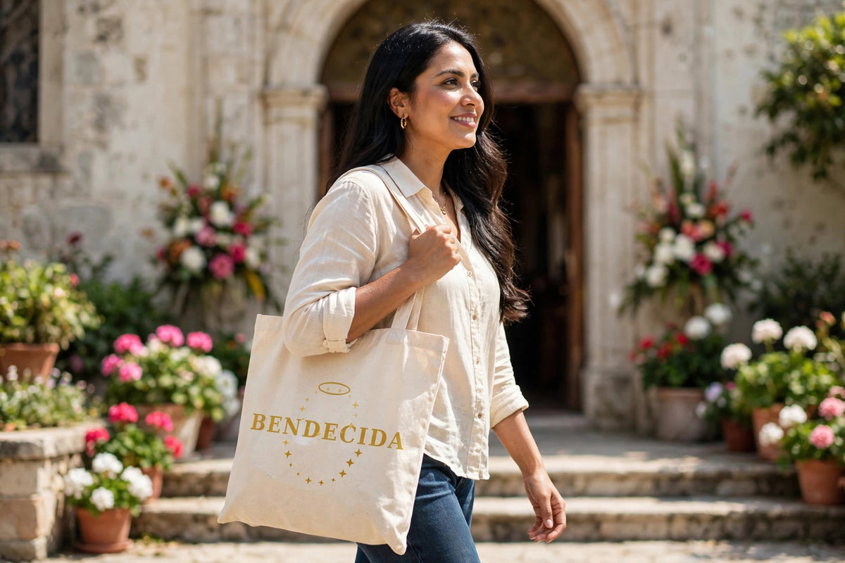 Tote Bag BENDECIDA | Bolsa de Tela Latina