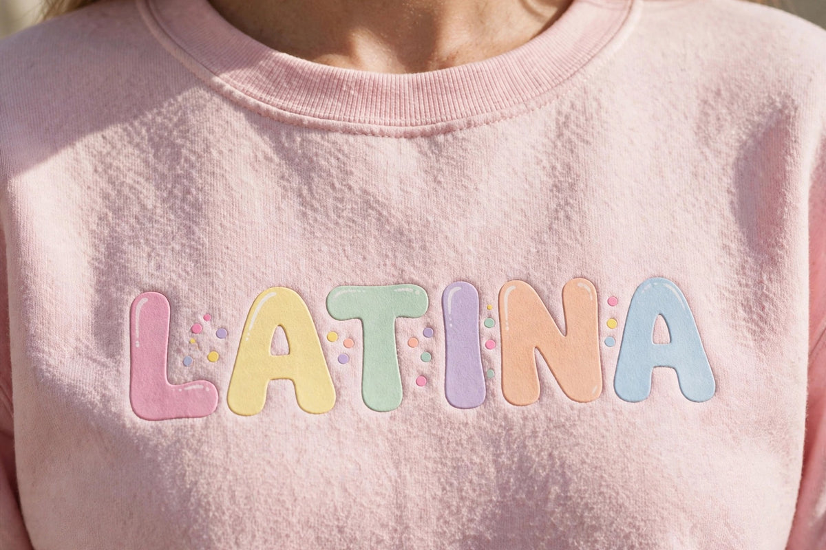 Latina Sweatshirt | Sudadera Latina Letras de Colores