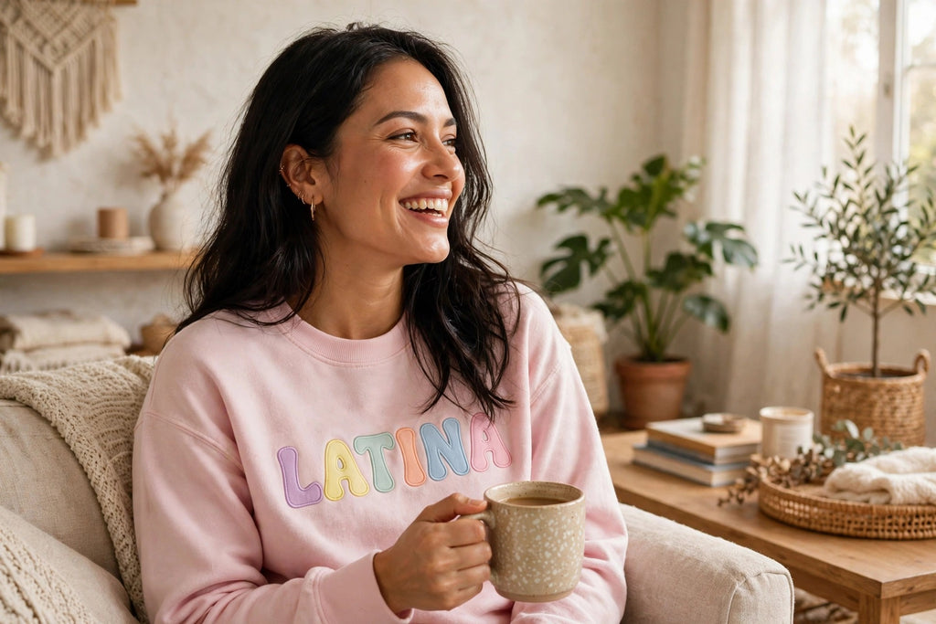 Latina Sweatshirt | Sudadera Latina Letras de Colores